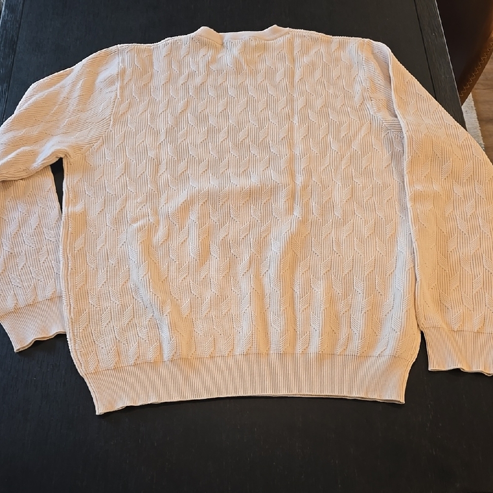 Men's Cream Sweater - Picture 4 of 4